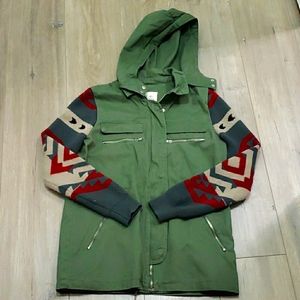 Thread & Supply Green Utility Hooded Jacket |S|